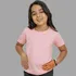 Camiseta Infantil Meninas 100% Algodão Camisa Lisa Feminina