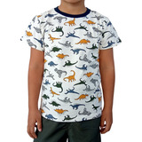 Camiseta Infantil Menino Dinossauros