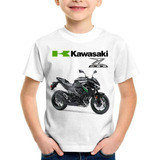 Camiseta Infantil Moto Kawasaki Z 800 Preta 2013