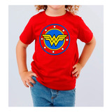 Camiseta Infantil Mulher Maravilha