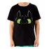 Camiseta Infantil Preta - Como Treinar Seu Dragão (banguela)