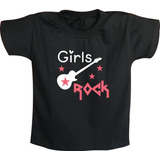 Camiseta Infantil Rock N´