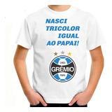 Camiseta Infantil Roupa Criança Grêmio Tricolor Ref43