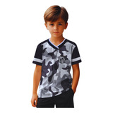 Camiseta Infantil Santos Camuflada