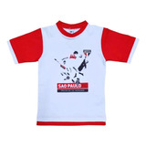 Camiseta Infantil São Paulo Tricolor Do Morumbi Oficial
