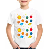 Camiseta Infantil Sistema Solar