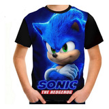 Camiseta Infantil Sonic Filme