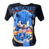 Camiseta Infantil Sonic The