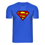 Camiseta Infantil Super Man Camisa Unissex Algodão Herói