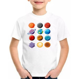 Camiseta Infantil Tipos De Planeta Sistema Solar Espaço