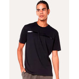 Camiseta John John Masculina Regular Transfer Line Preta