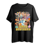 Camiseta Jonas Brothers Estampa Algodão Adulto