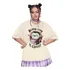 Camiseta Larga Estampa Blood Type Is Coffe Plus Size Vampiro