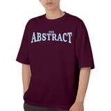 Camiseta Larga Oversized Longline Geek Abstract Estampada 