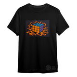 Camiseta Led Eletrônica Camisa Luminosa 16 - Cubo Mágico