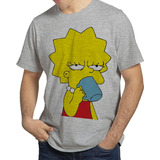 Camiseta Lisa Simpson Tomando