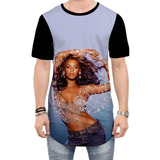 Camiseta Long Line Beyonce
