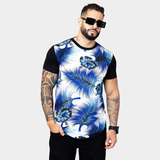 Camiseta Long Line Masculina Blusa Oversized Swag Florida