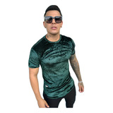 Camiseta Long Line Veludo