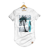 Camiseta Longline Masculina Longboard