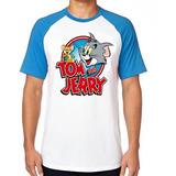 Camiseta Luxo Tom E Jerry Gato Cat Barber Rato Desenho Linda