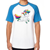 Camiseta Luxo Unicornio Cavalo Colorido Salto Ponei Linda