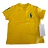 Camiseta Manga Curta Amarela Infantil Menino Ralph Lauren 