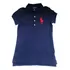 Camiseta Manga Curta Polo Ralph Lauren Branca Gola Polo Azul