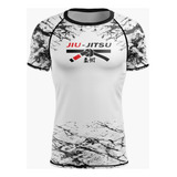 Camiseta Manga Curta Proteção Térmica Rash Guard Jiu jitsu