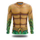 Camiseta Manga Longa Aquaman