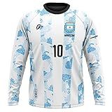 Camiseta Manga Longa Filtro Uv Argentina Copa Torcedor