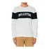 Camiseta Manga Longa Hollister Branca Bordada Masculina