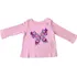 Camiseta Manga Longa Infantil Gap Rosa C/estampas De Flores