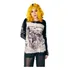 Camiseta Manga Longa Skull Newspaper - Preto