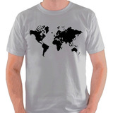 Camiseta Mapa Mundi Planeta