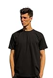 Camiseta Masculina 100% Algodão Cor:preto;tamanho:m