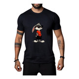 Camiseta Masculina Algodao Perna