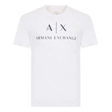 Camiseta Masculina Armani Exchange Slim Estampada A/x + Nf