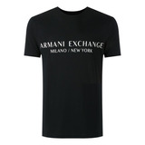 Camiseta Masculina Armani Exchange Slim Logo Silkada 