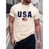 Camiseta Masculina Bandeira Americana