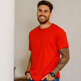Camiseta Masculina Basica Algodao