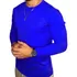 Camiseta Masculina Blusa Manga Longa Inverno Malha Canelada