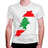 Camiseta Masculina Branca Libano