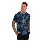 Camiseta Masculina Estampada Floral