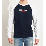 Camiseta Masculina Hollister Blusas Frio Casacos Abercrombie