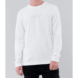 Camiseta Masculina Hollister Branca Gola Redonda Manga Longa 100% Original Blusas Casacos Bermudas Jaquetas Moletom Fg