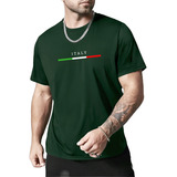Camiseta Masculina Italia Faixa