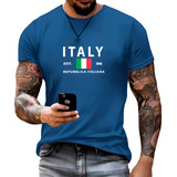 Camiseta Masculina Italia Pais
