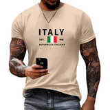Camiseta Masculina Italia Pais