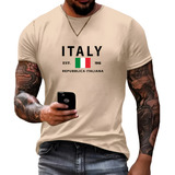 Camiseta Masculina Italia Pais